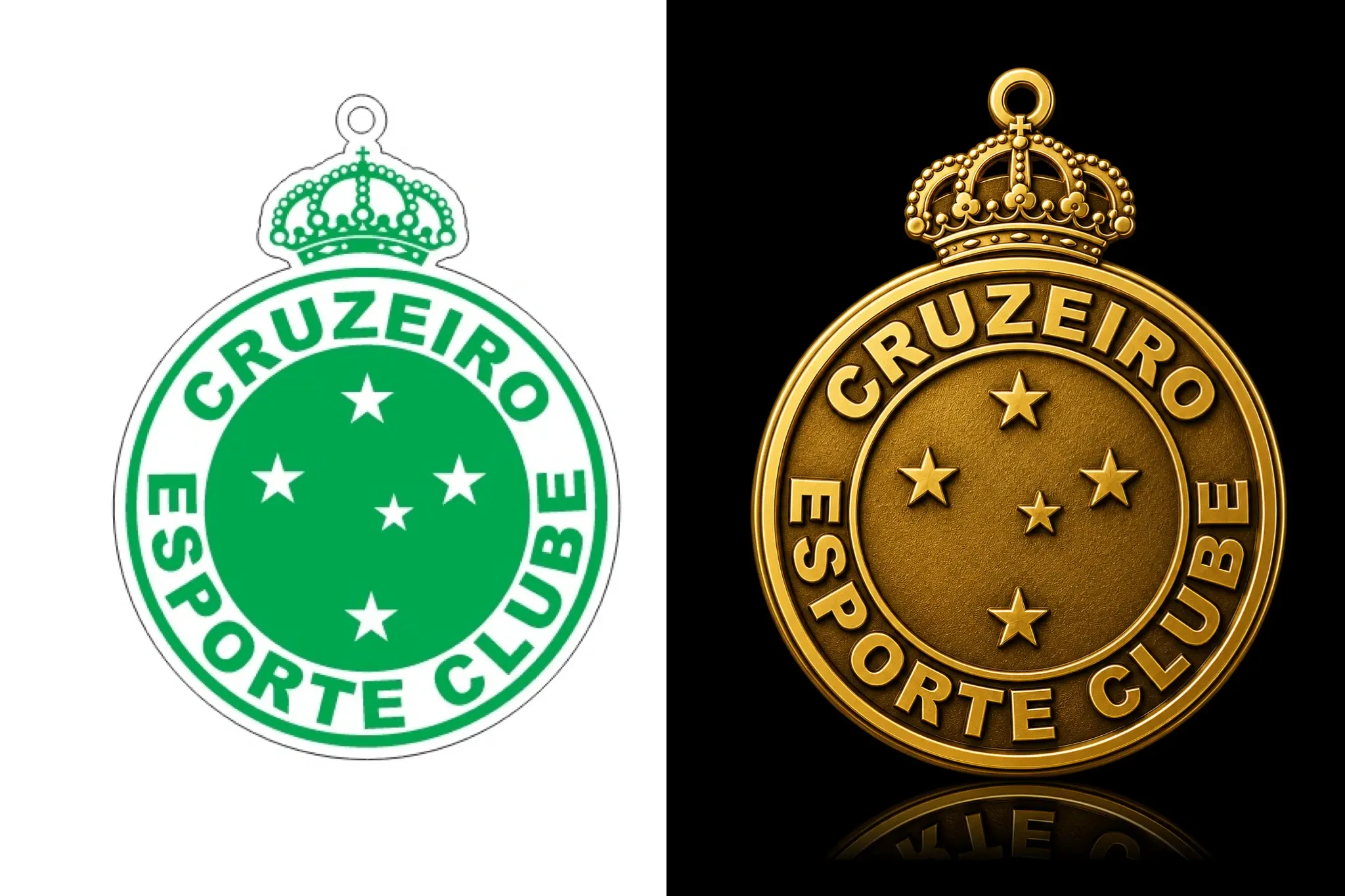 Modelo de pingente do Cruzeiro